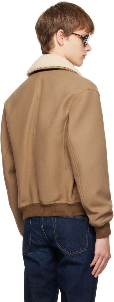 Bomber bunda Tom Ford TOM FORD Double Splittable Shearling Collar Bomber Jacket Hnedá | OBH002-FMW058, 2