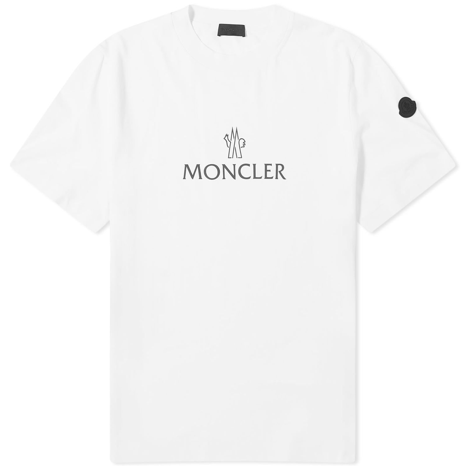Tričko Moncler Text Logo T-Shirt White Biela | 8C000-60-829H8-001, 0