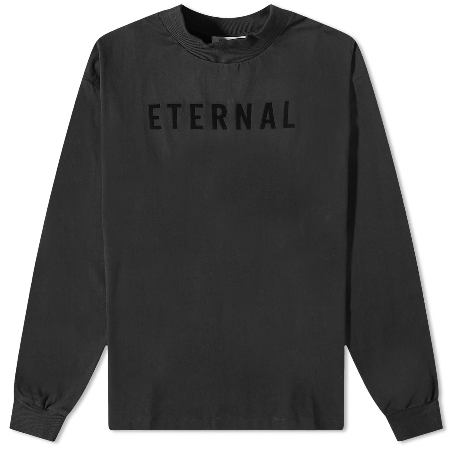 Tričko Fear of God Long Sleeve Eternal Cotton Tee Čierna | FGE50-002AJER-001, 0