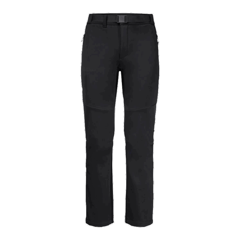 Nohavice Jack Wolfskin Hiking Pants with Integrated Belt and Reinforced Knees STOLLBERG Čierna | 1507821-6000