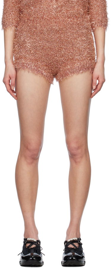 Šortky Simone Rocha Simone Rocha Tinsel Knit Shorts Ružová | PRMK3 0664, 0