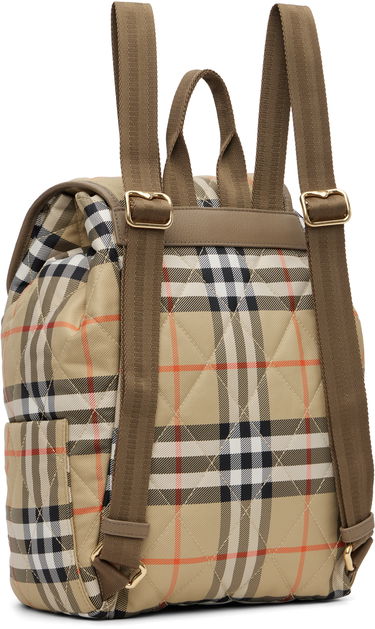 Batoh Burberry Burberry Horseshoe Quilted Backpack Béžová | 8115396, 2