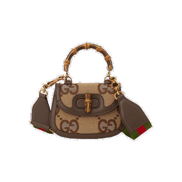 Kabelka Gucci Bamboo 1947 Jumbo GG Mini Bag Hnedá | 686864 UQLBT 2570, 0