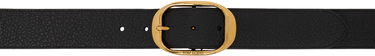 Opasok Tom Ford Tom Ford Oval Buckle Leather Belt Čierna | TB279-LCL242X, 0