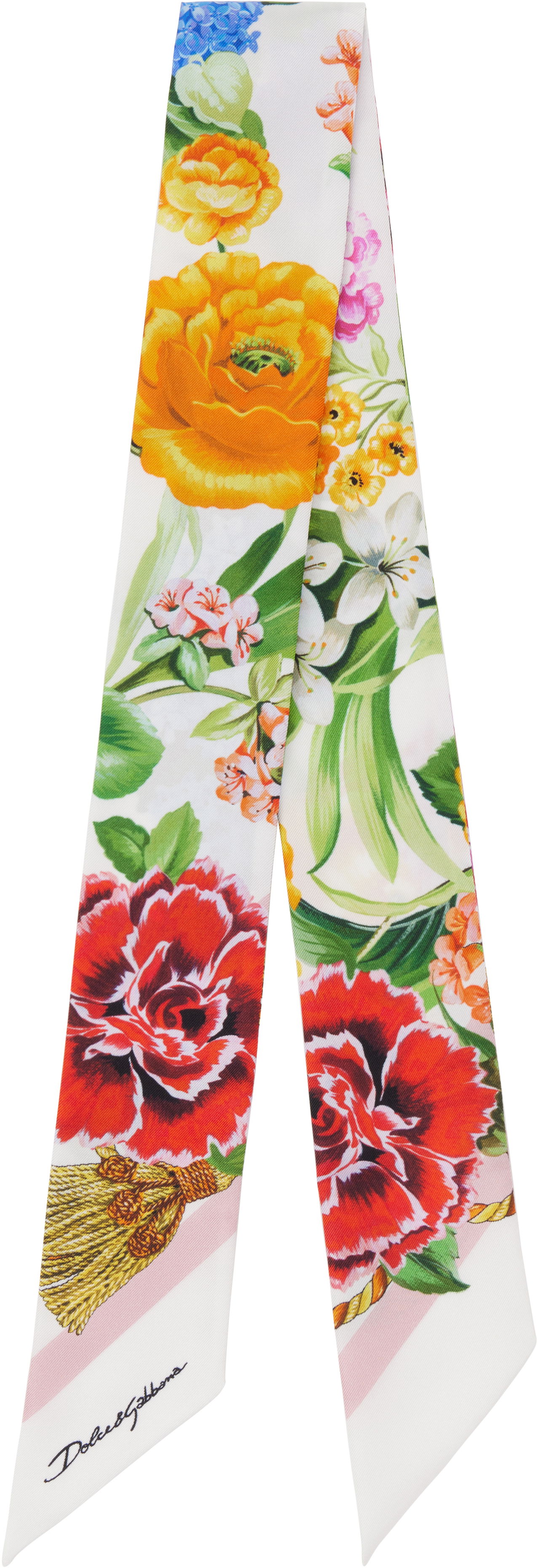 Šál Dolce & Gabbana Dolce&Gabbana Floral-Print Twill Head Scarf Rôznofarebný | FS215A GDCV8, 0