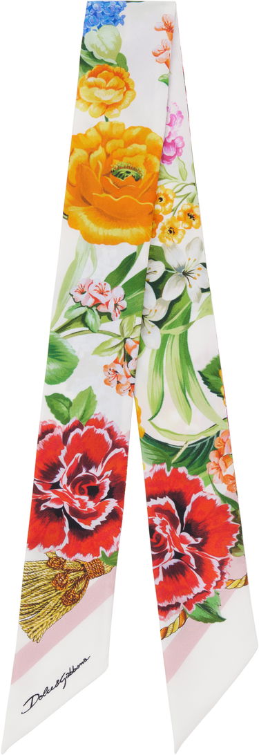 Šál Dolce & Gabbana Dolce&Gabbana Floral-Print Twill Head Scarf Rôznofarebný | FS215A GDCV8, 0