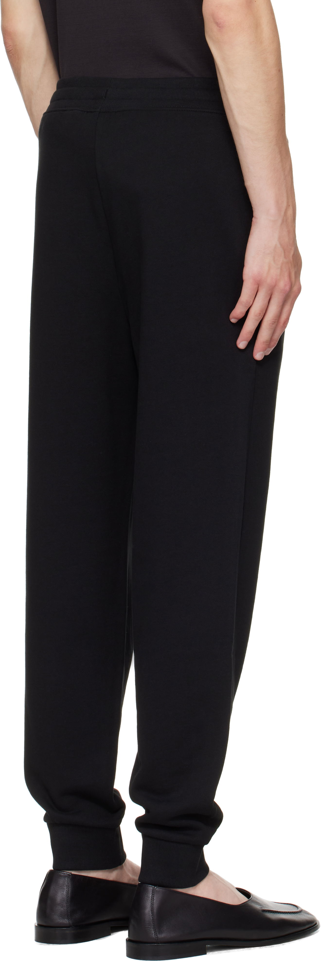 Cotton-Terry Tracksuit Bottoms with Logo Print