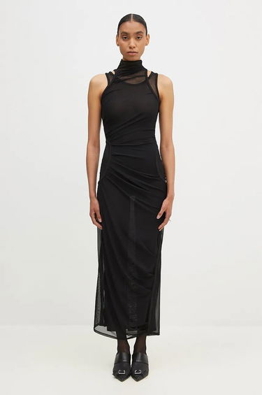Šaty Coperni Maxi Mesh Dress Čierna | COPR107557, 0