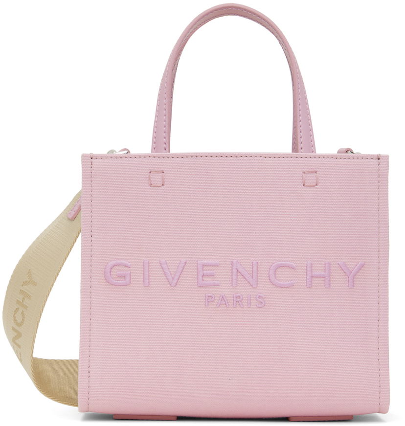 Tote bag Givenchy Mini G-Tote Shopping Bag Ružová | BB50N0B1ZS656