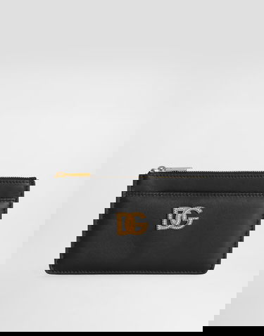 Peňaženka Dolce & Gabbana Calfskin Card Holder With Dg Logo Čierna | BI1261AK27480999, 0