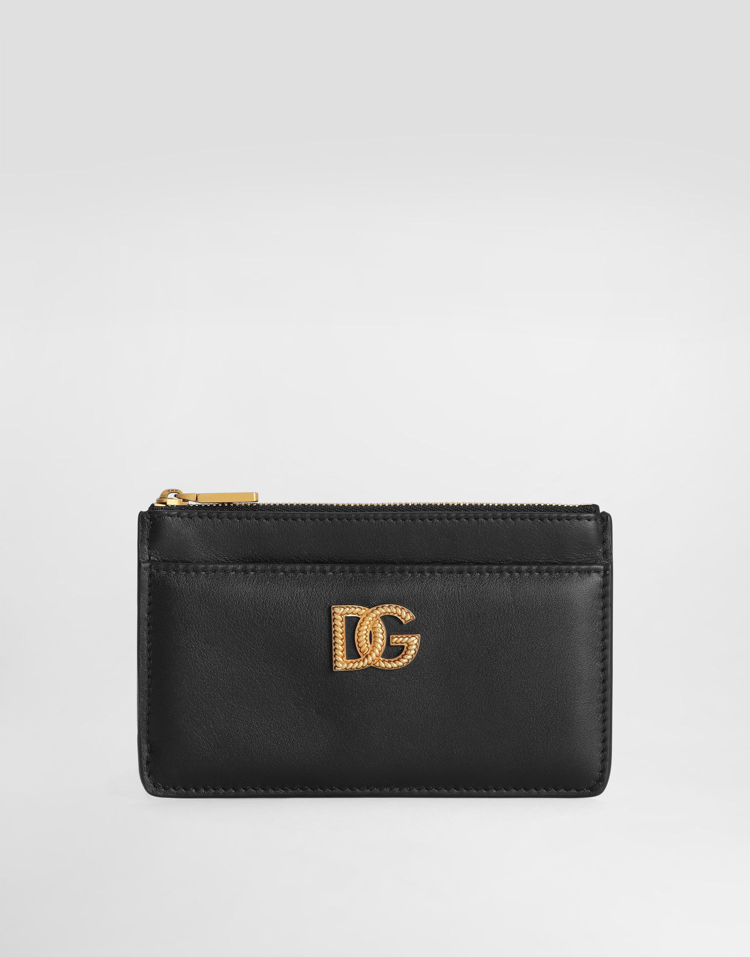Peňaženka Dolce & Gabbana Calfskin Card Holder With Dg Logo Čierna | BI1261AK27480999, 0