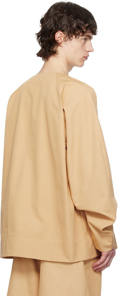 Košeľa JW Anderson JW Anderson Oversized V-Neck Gathered Sleeve Top Béžová | TP0348-PG1713, 2