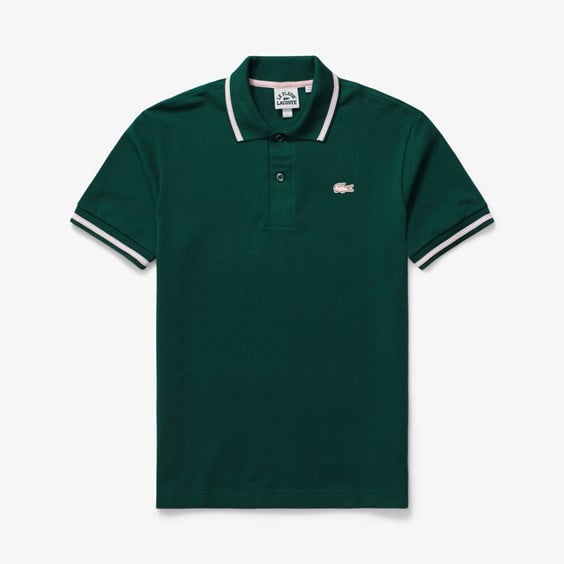 Košeľa Lacoste x le FLEUR Heavy Piqué Polo Shirt Zelené | PH5138-00-3M2, 0