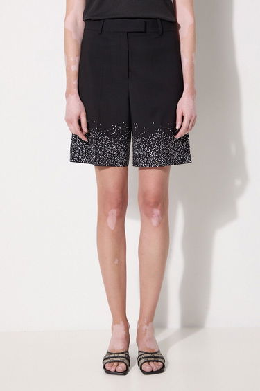 Šortky JW Anderson Crystal Hem Tailored Shorts Čierna | SR0095.PG1321.999, 0