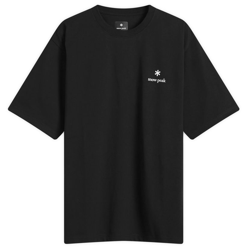 Tričko Snow Peak Snow Peak Logo T-Shirt, Size Small Čierna | NSD-TS-25AU003-BLK