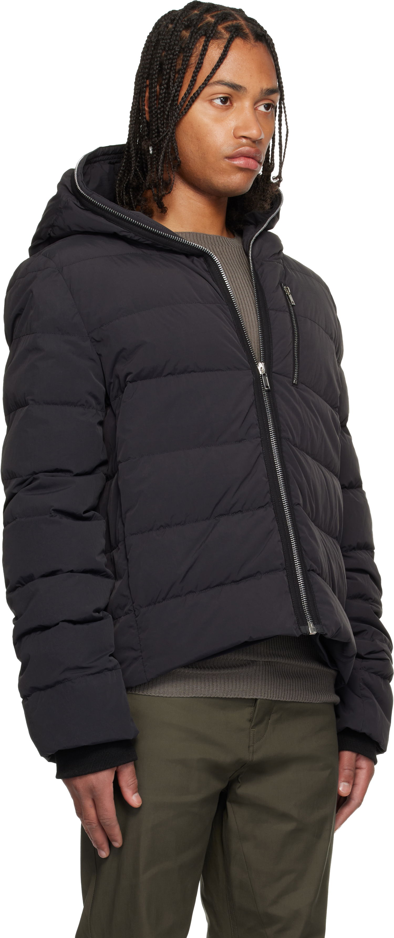 Prešívaná bunda Rick Owens Concordians Quilted Down Jacket Čierna | RU02E1722 MTD1, 1