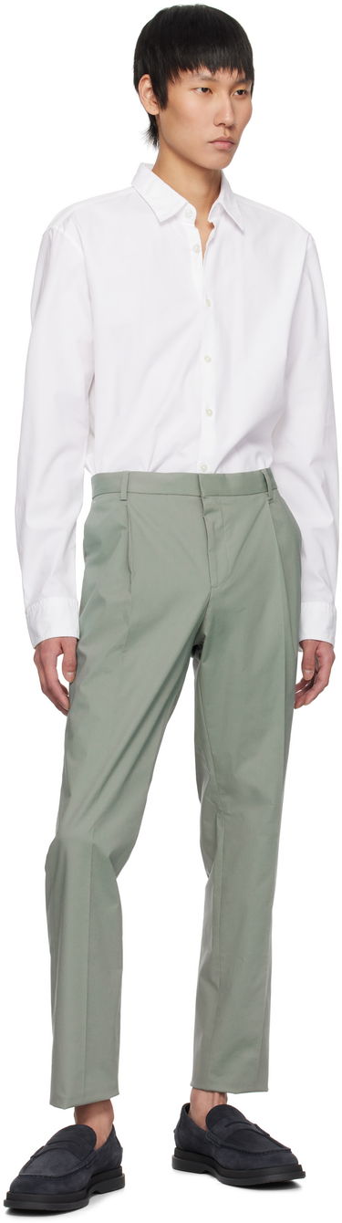 Nohavice BOSS Hugo Pleated Trousers Zelené | 50532994, 3