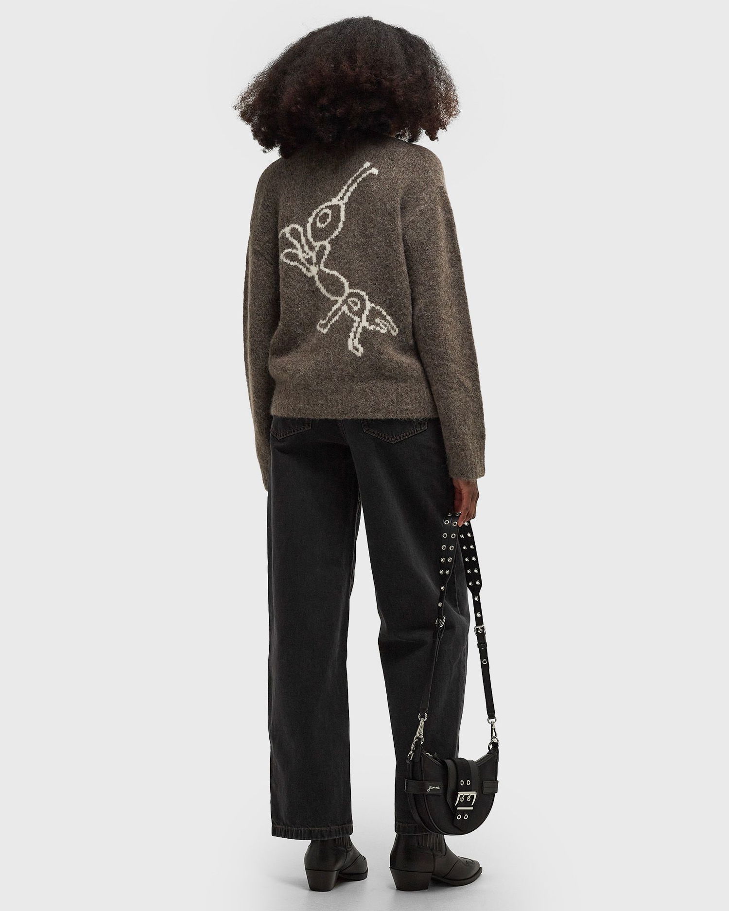 Sveter ØLÅF Grasshopper Knit Cardigan Hnedá | W180707-BROWN, 1