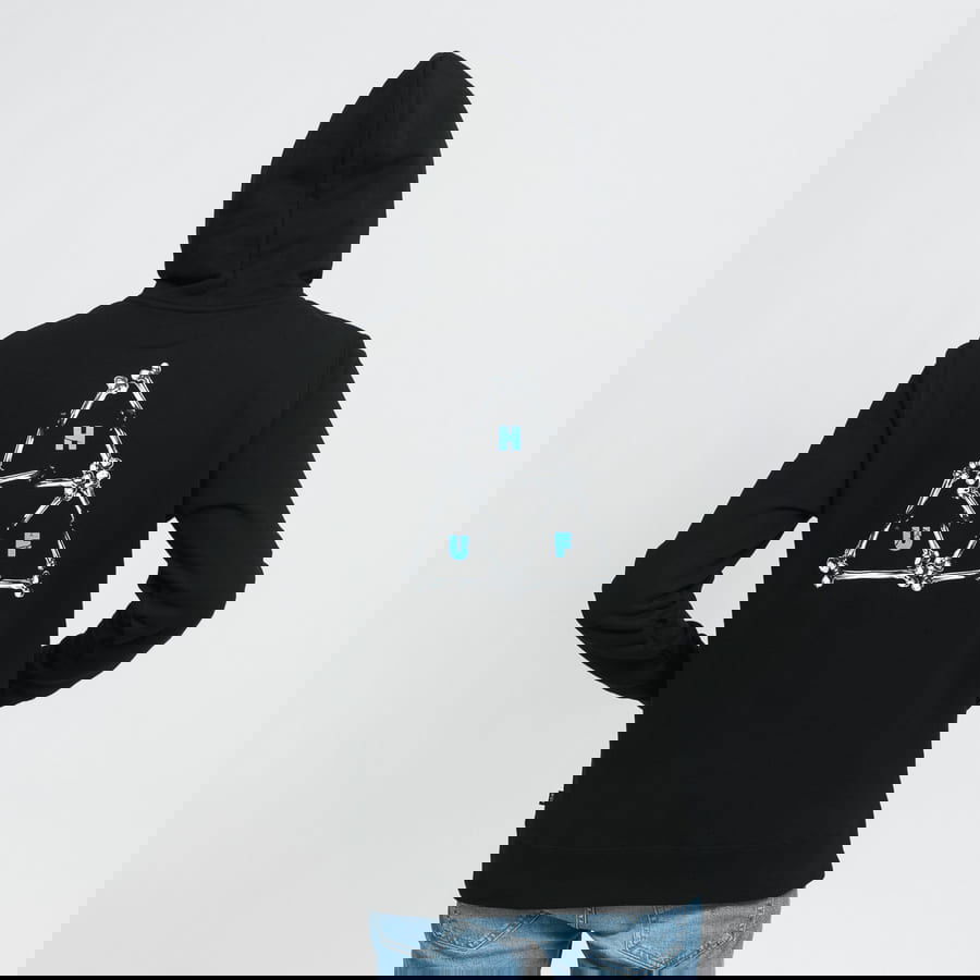 Mikina HUF Broken Bones TT Hoodie Čierna | 078587, 1