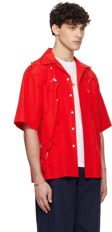 Košeľa Marni Marni Cut Out Bowling Shirt Červená | CUMU0342S0 USR013, 1