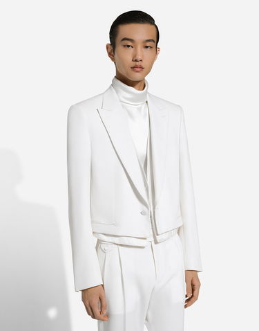 Bunda Dolce & Gabbana Single-breasted Jacket Biela | G2UB8TFU27JW0001, 3