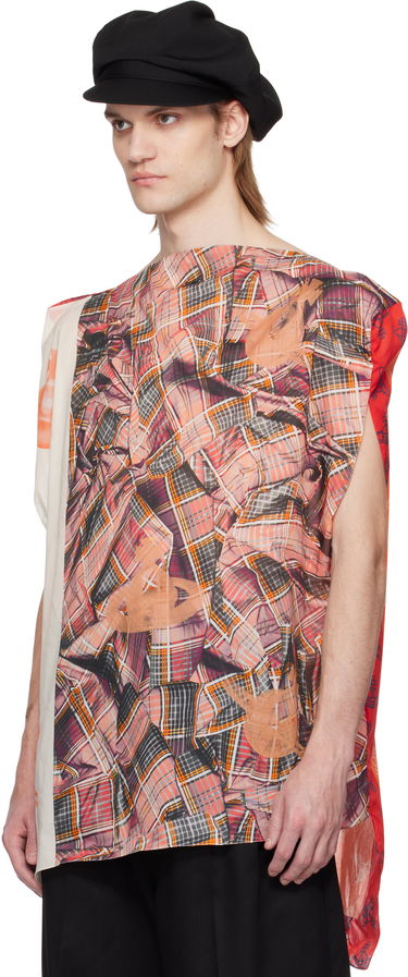 Tričko Vivienne Westwood Vivienne Westwood Tartan Orb Beach Top Červená | 8101000J-W015F-, 3