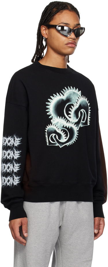 Mikina We11done We11done Crewneck Sweatshirt Čierna | WD-TS3-23-710-U-BK, 1
