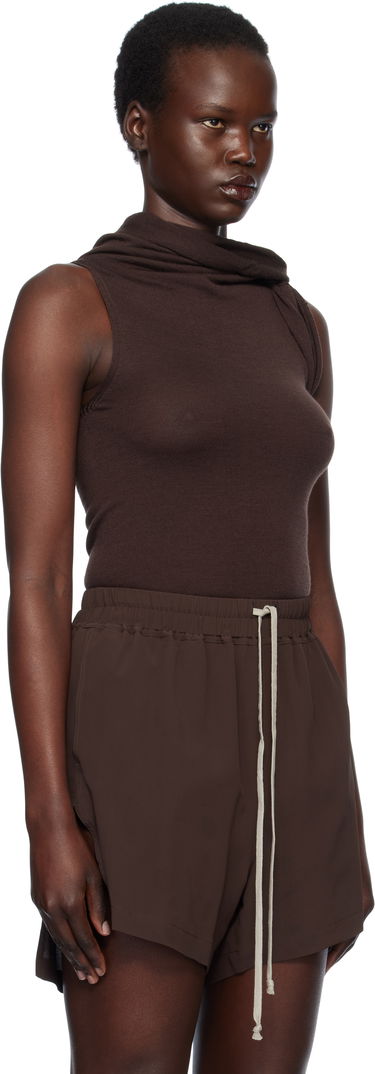Tielko Rick Owens Rick Owens Hollywood Banded Tank Top Béžová | RP01E7666 M, 4