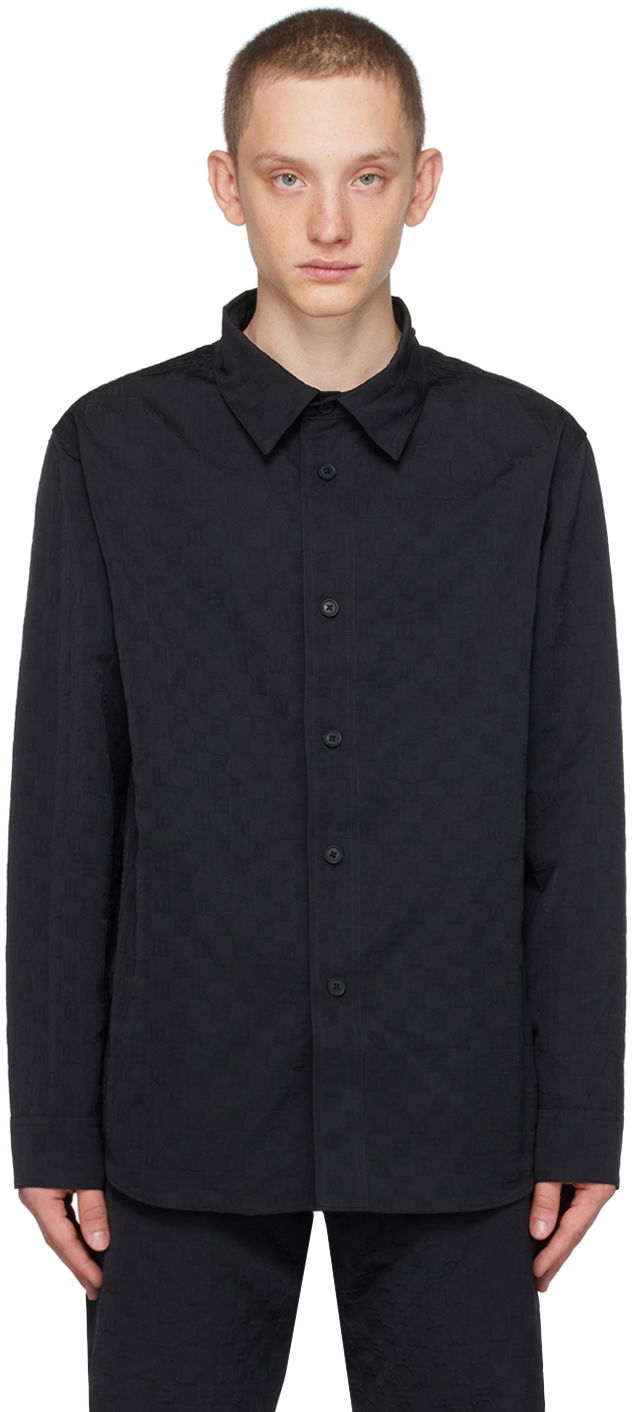 Košeľa MISBHV Monogram Embossed Shirt Čierna | 231M170, 0