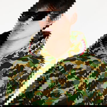 Mikina BAPE Abc Camo Shark Half Zip Pullover Hoodie Rôznofarebný | 001PPK801010M GRN, 3