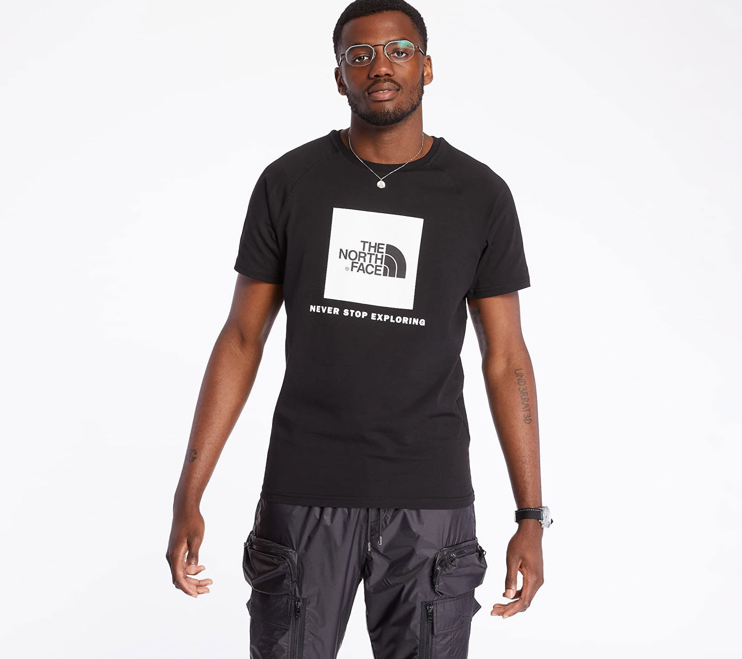 Tričko The North Face Raglan Red Box Tee Čierna | NF0A3BQOKY41, 0