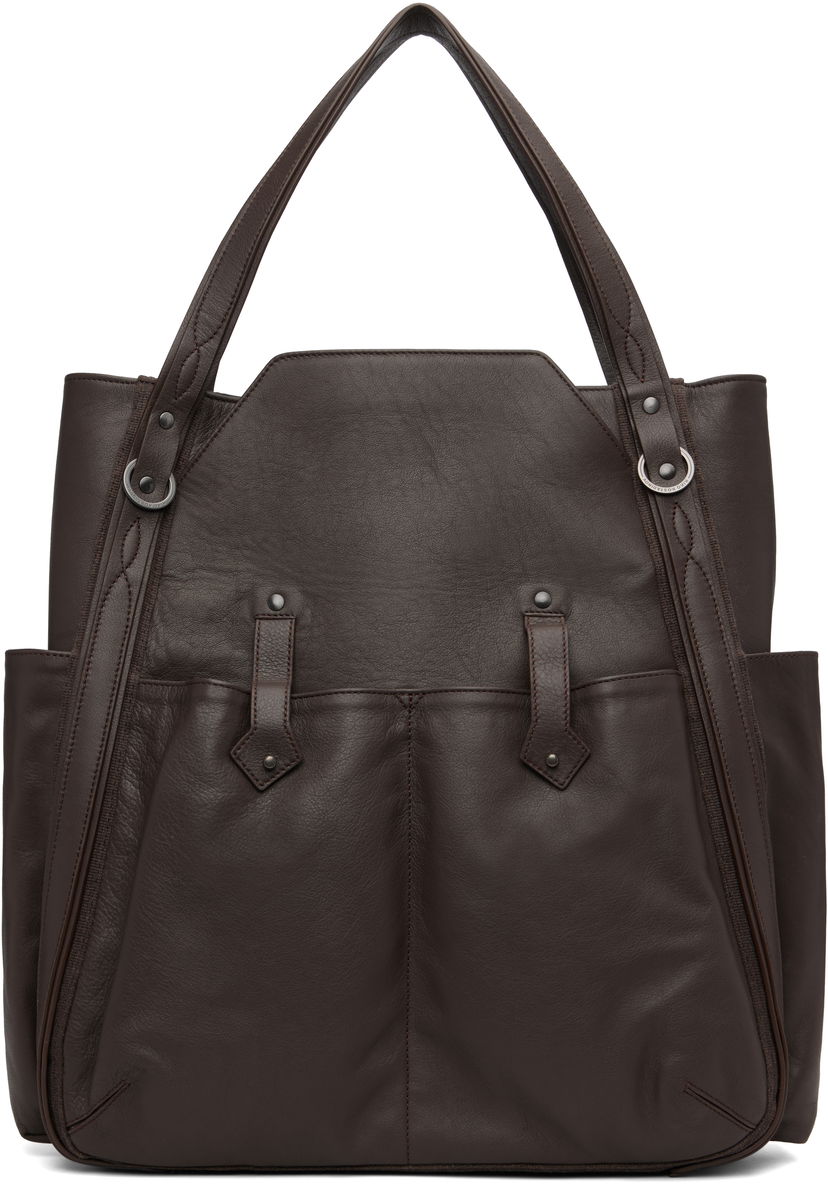 Tote bag KIKO KOSTADINOV Kiko Kostadinov Inex Leather Tote Hnedá | KKAW25BG04-148