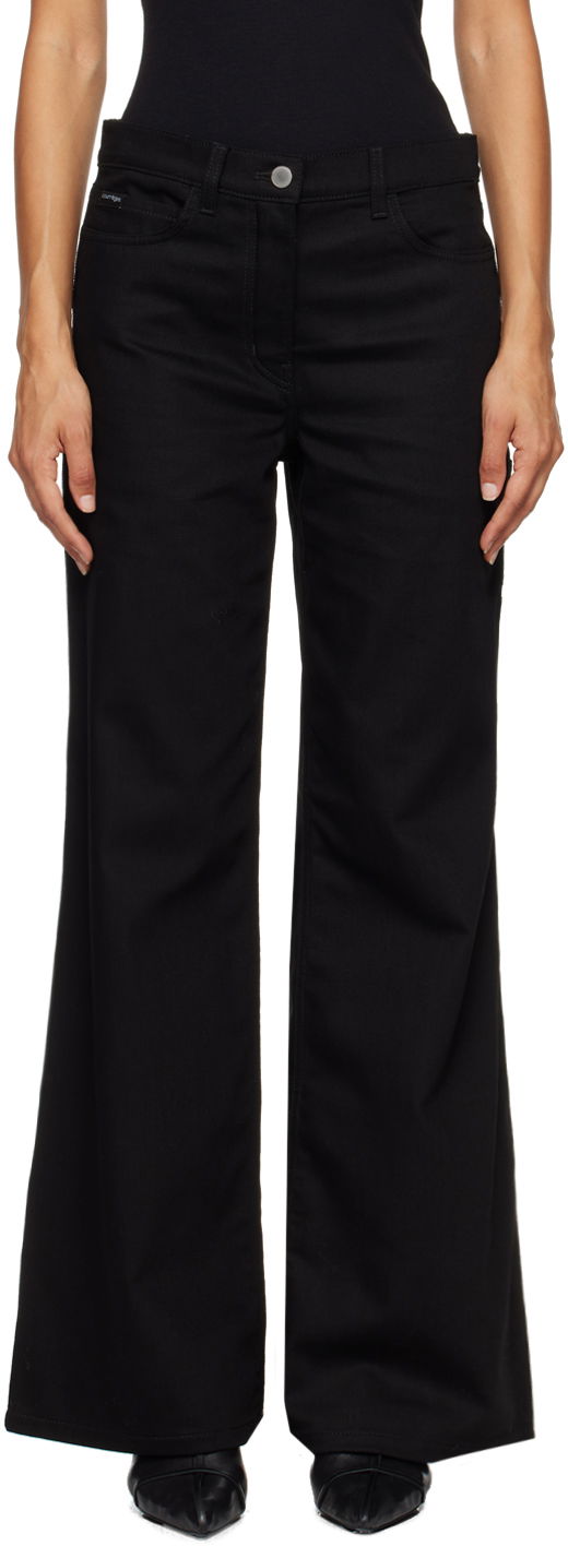 Nohavice Courrèges Courrèges Hammer Baggy Jeans Čierna | VESDPA253DE0020, 0