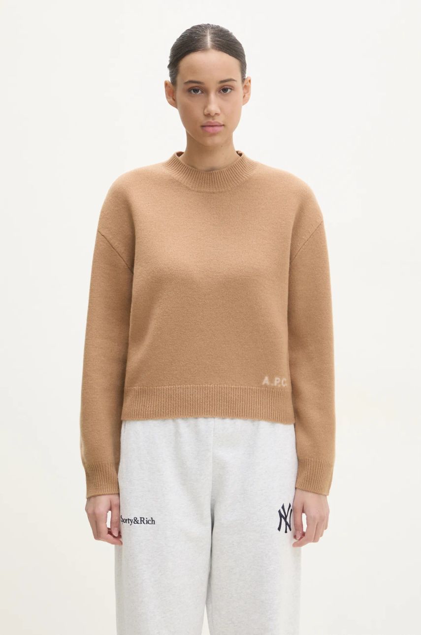 Sveter A.P.C. A.P.C. Pull Esther Wool Sweater Hnedá | WVBDK.F23373.CAB, 0