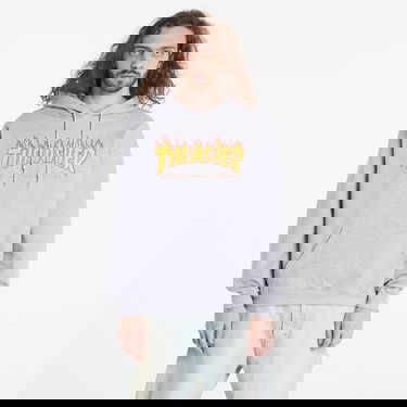 Mikina Thrasher Thrasher Flame Logo Hoody Šedá | 113102GY, 0