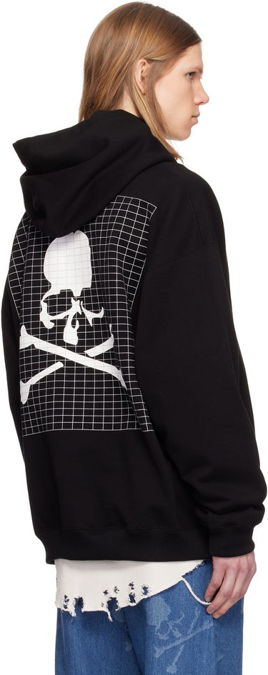 Mikina Mastermind WORLD Mastermind World Boxy Fit Grid Hoodie Čierna | MW25S14-SW014-015, 2