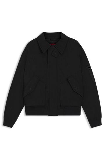 Bomber bunda BOSS Water-Repellent Padded Jacket Čierna | 50546200