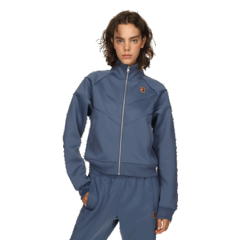 Bunda Nike Court Heritage Knit Poly Jacket Modrá | FZ6507-415