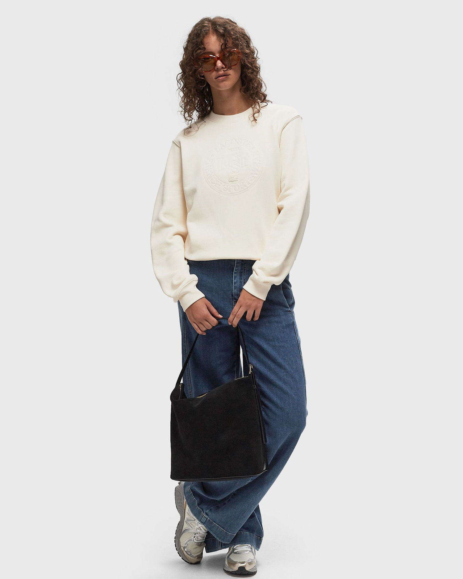Mikina Lacoste SWEATSHIRT Béžová | SF2565-XFJ, 1