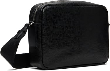 Taška cez rameno Lacoste Ossian Leather Reporter Bag Čierna | NH5048OI_000, 2