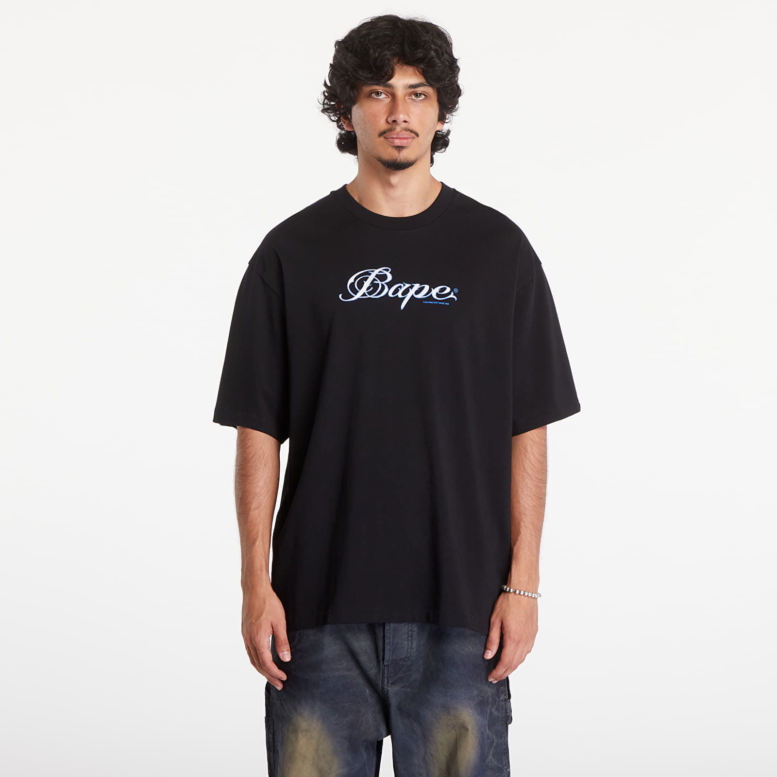 A BATHING APE Logo Relaxed Fit Short Sleeve Tee