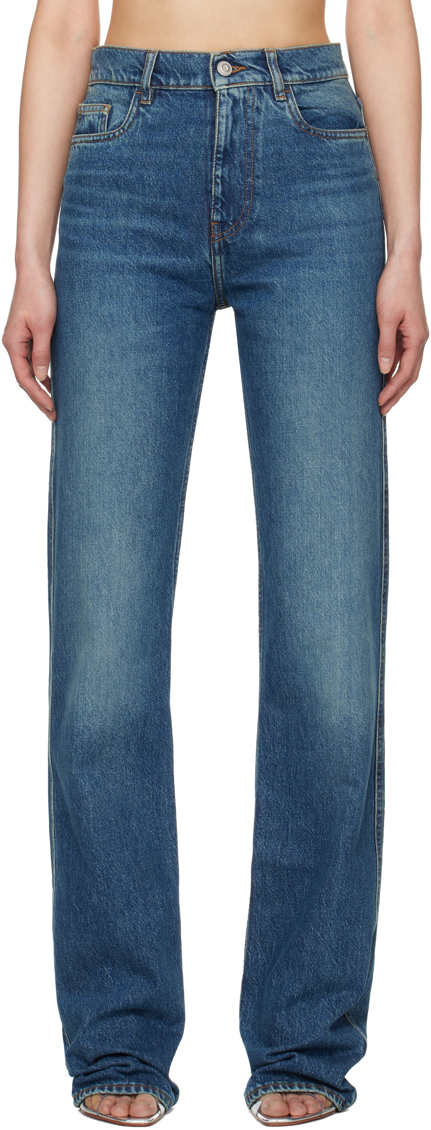 Džínsy Coperni Coperni Straight Leg Jeans Modrá | COPP78F2022, 0
