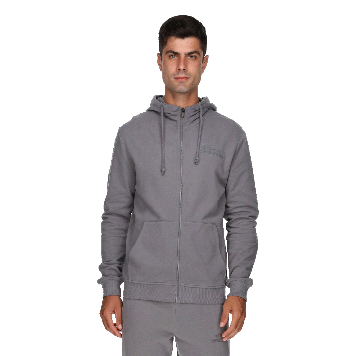 Mikina Ellesse Full-Zip Hoodie Šedá | ELA243M602-31, 0