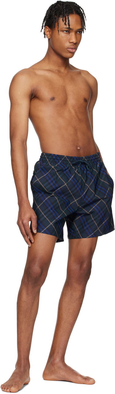 Plavky Burberry Burberry Check Swim Shorts Modrá | 8108429, 3