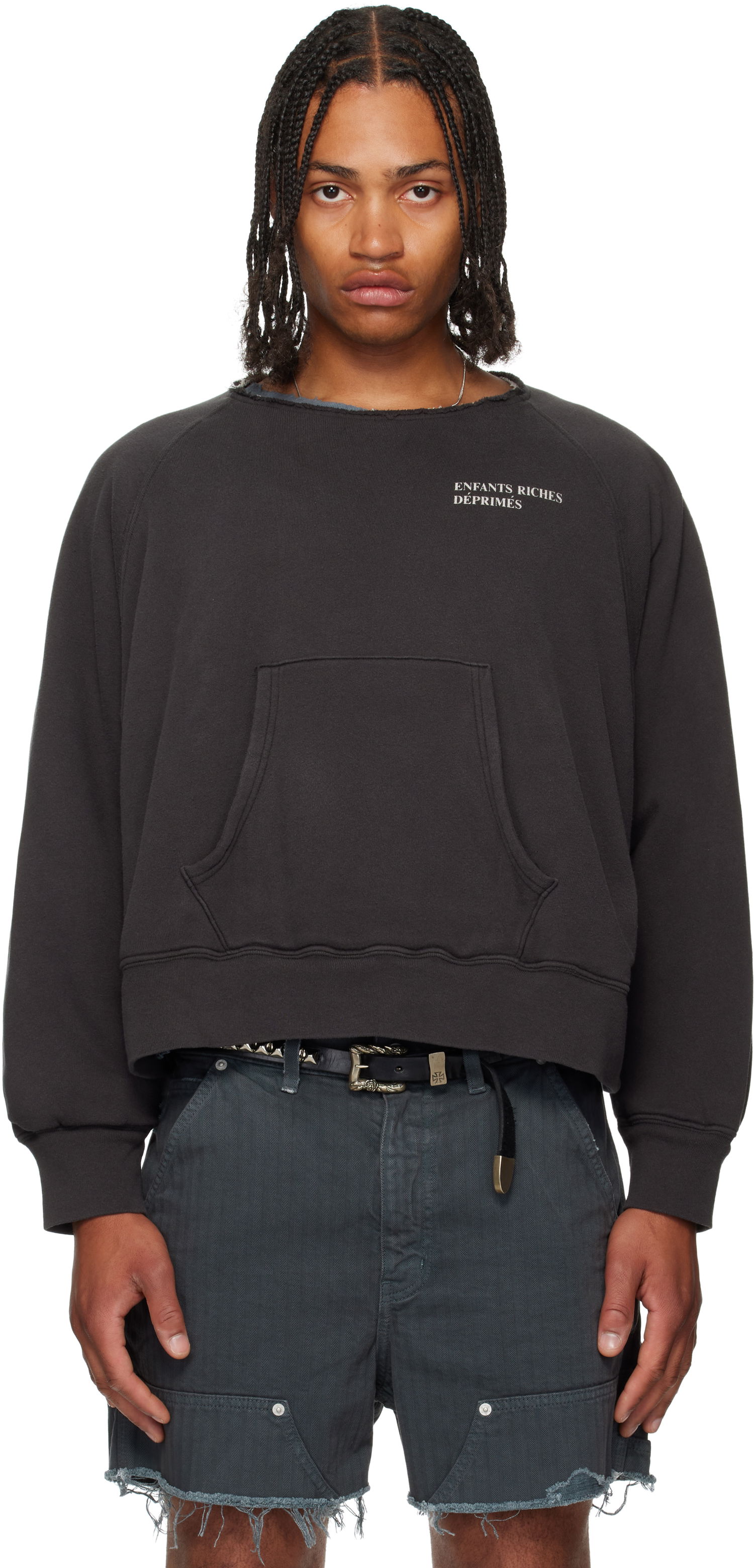 Mikina Enfants Riches Déprimés Enfants Riches Déprimés Raglan Logo Sweatshirt Čierna | 020-477, 0