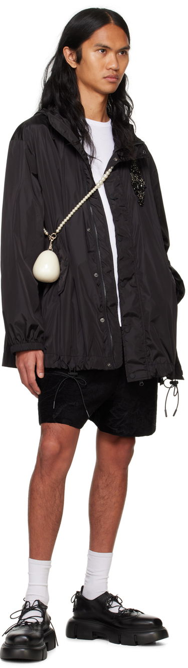 Vetrovka Simone Rocha Simone Rocha Embellished Button Placket Parka Čierna | 6105B 1067, 3