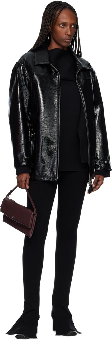 Bunda Courrèges Oversized Vinyl Jacket Čierna | 425CBL322VY0014, 3