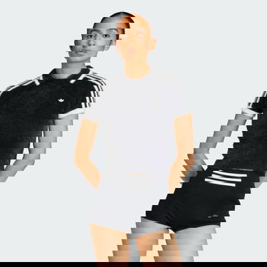 Polo tričko adidas Performance Cali Fuzzy Cropped Polo Knitted T-Shirt Čierna | KD2428, 0