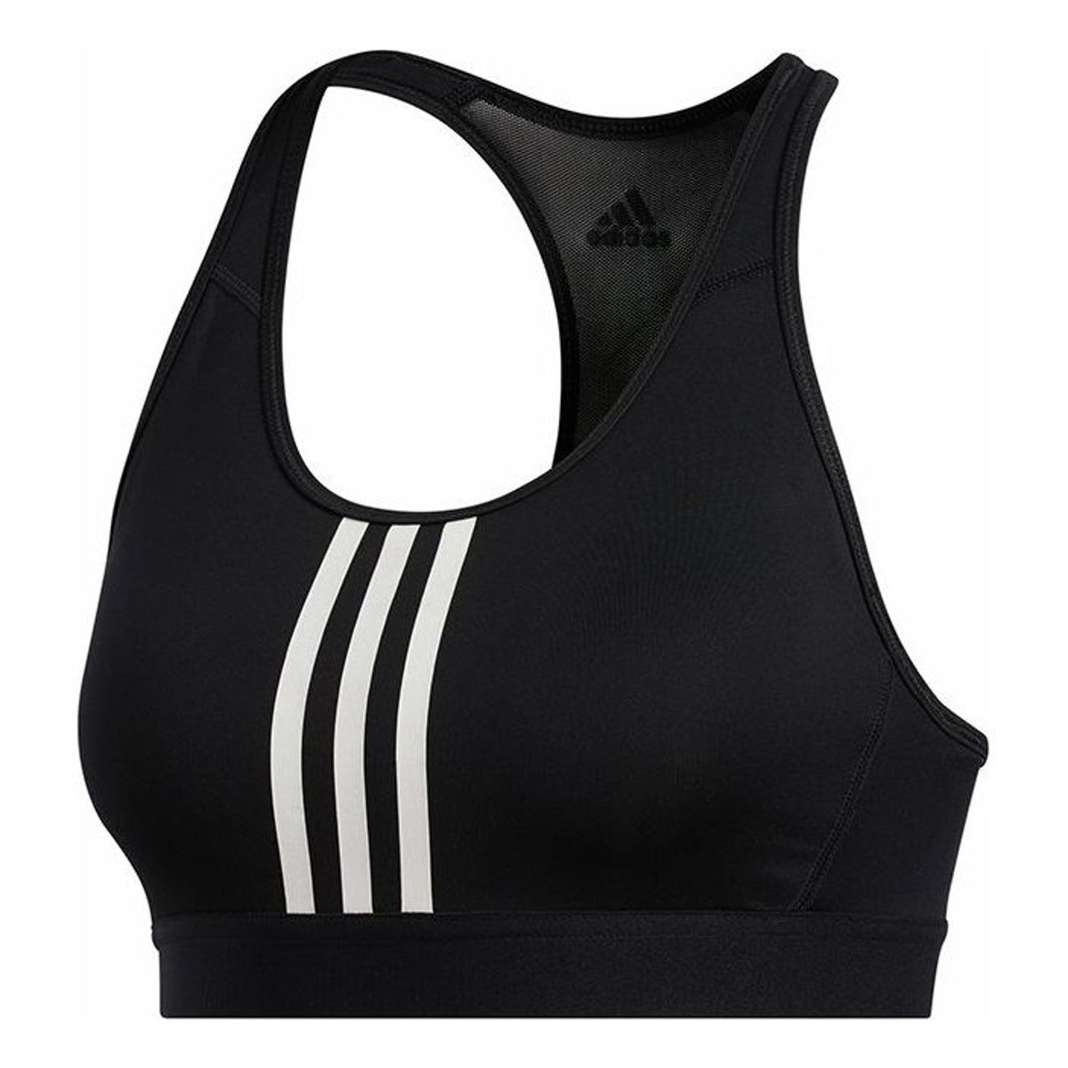 Podprsenka adidas Originals 3-Stripe Black Sports Bra Čierna | FT3128, 0