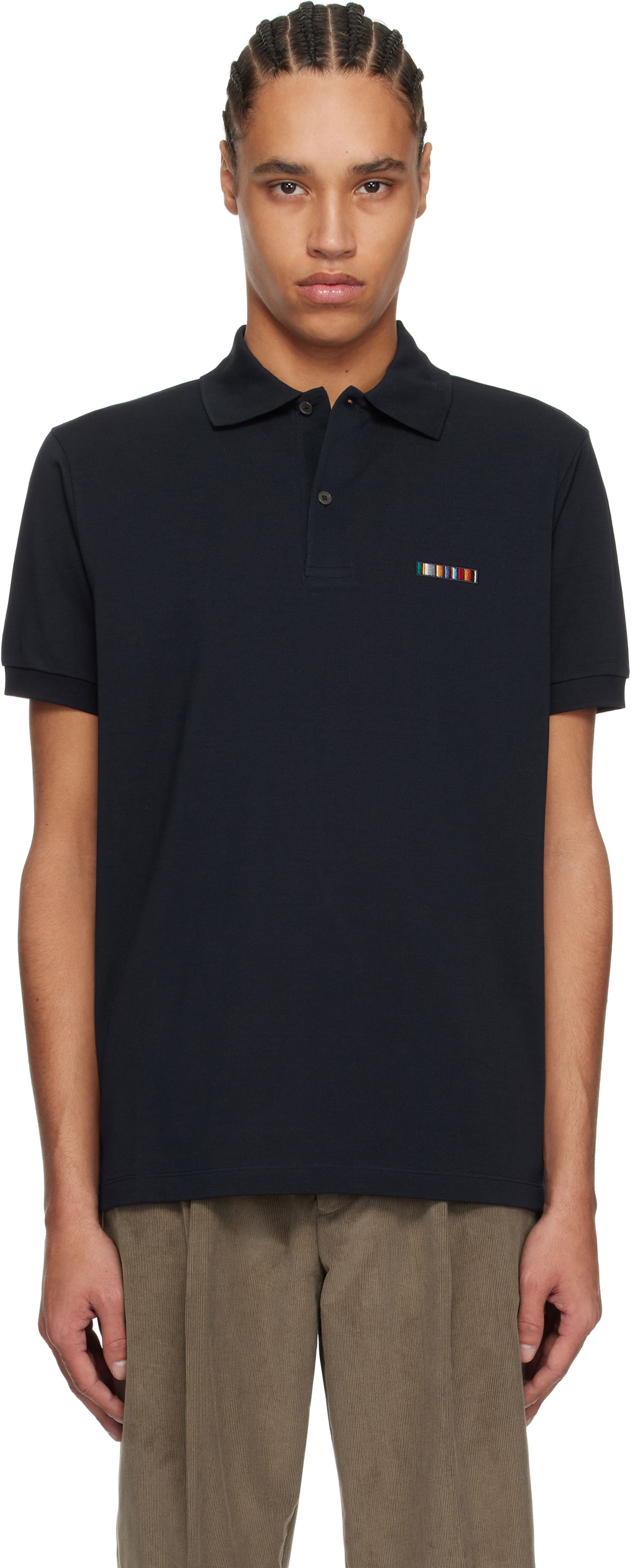 Polo tričko Paul Smith Paul Smith Signature Stripe Logo Cotton Polo Čierna | M1R-698P-NP4724-49, 0